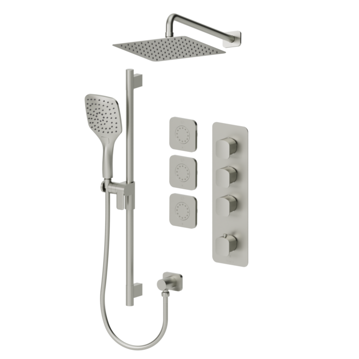 Delano Extenza kit 3 functions thermo brushed nickel finish