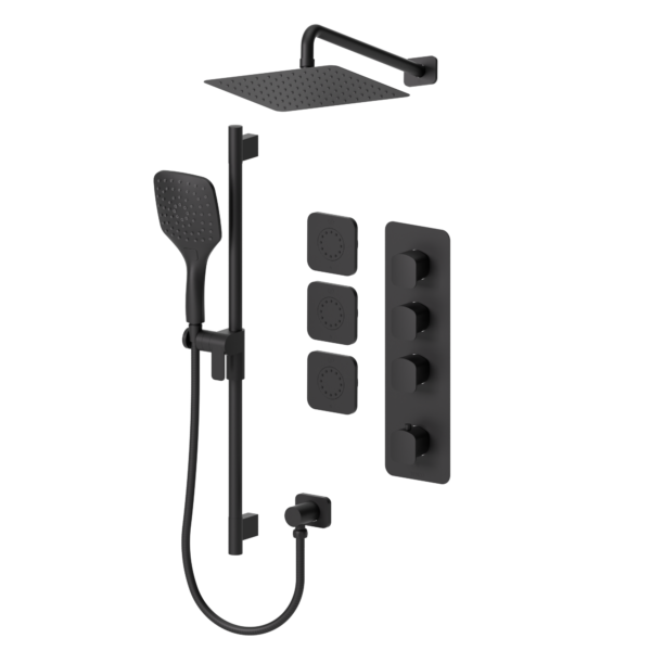 Delano Extenza kit 3 functions thermo matte black finish