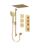 Delano Extenza kit 3 functions thermo brushed gold finish