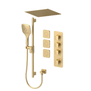 Delano Extenza kit 3 functions thermo brushed gold finish