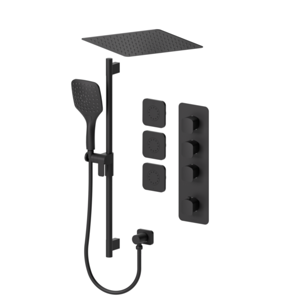 Delano Extenza kit 3 functions thermo matte black finish