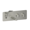 Wall mount tub faucet with retractable hose Delano brushed nickel