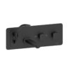 Wall mount tub faucet with retractable hose Delano matte black