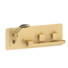 Wall mount tub faucet with swivel spout Delano brushed gold