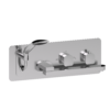 Wall mount tub faucet with swivel spout Delano chrome