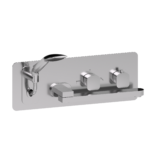 Wall mount tub faucet with swivel spout Delano chrome