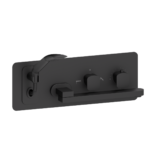 Wall mount tub faucet with swivel spout Delano matte black