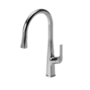 Single-handle kitchen faucet Felicia with pull-down & 2-Function hand shower brushed stain. Steel