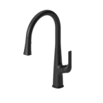 Single-handle kitchen faucet Felicia with pull-down & 2-Function hand shower matte black