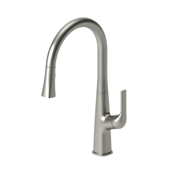 Single-handle kitchen faucet Felicia with pull-down & 2-Function hand shower chrome
