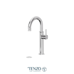 _TENZO ALY12-P-XX Tall single hole lavatory faucet with drain, Alyss