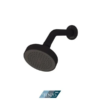 Kit of Shower Head 10cm [4''] and Shower arm 45° matte black