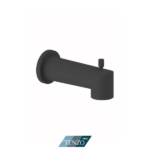 Wall mount spout with deviator 15cm [6"] brass matte black