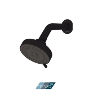 Kit of Shower Head 2 functions 10cm [4''] and Shower arm 45° matte black