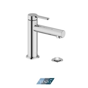 Mylo single hole lavatory faucet chrome with drain (overflow)