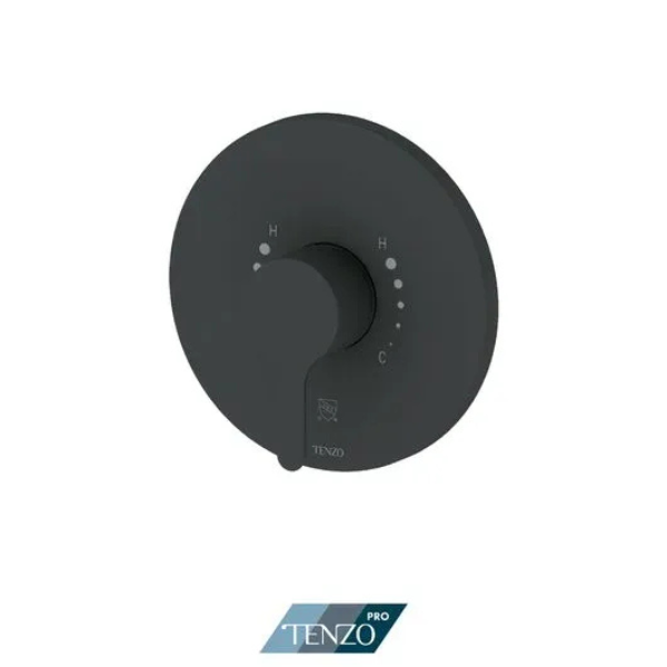 Trim for Mylo SMART-TRIM valve pressure balance 2 rotary functions matte black