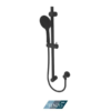 Sliding bar kit with elbow matte black