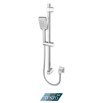 Sliding bar shower kit