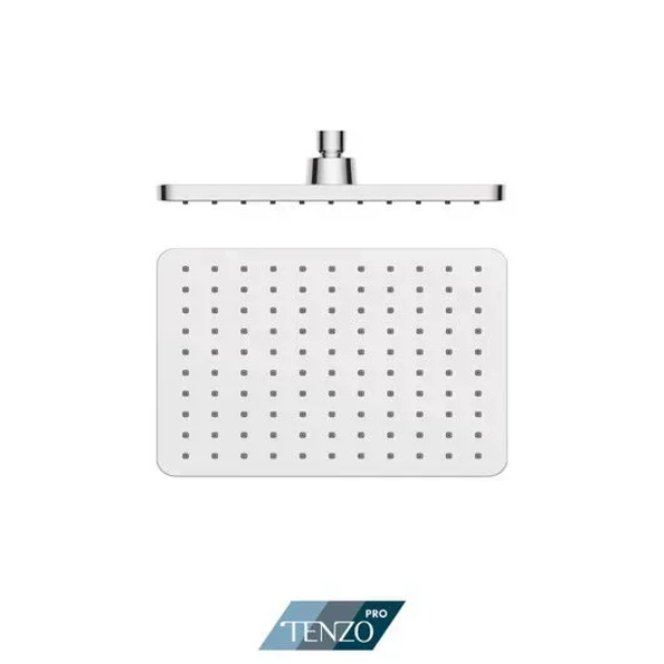 Shower head rectangular 19x27cm [7-1/2 x 10 3/4] PVC chrome
