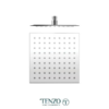 Shwr head square 20x20cm [8"] sta"less steel 2mm chrome