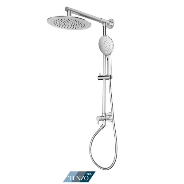 Exposed shower system 2 func. w/o temperature control chrome