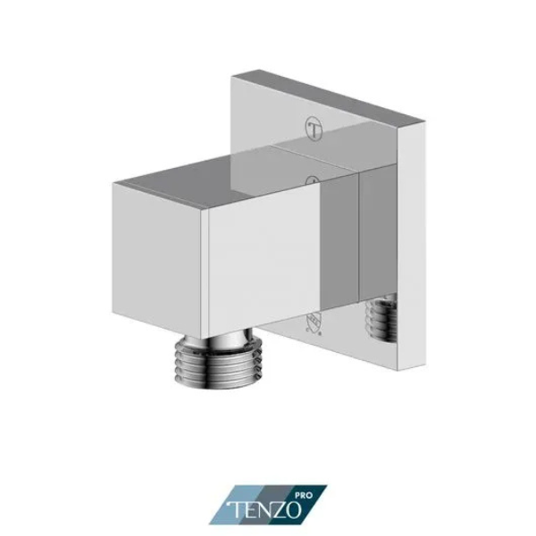 Wall supply elbow chrome