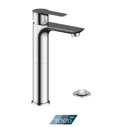 Tall single hole lavatory faucet
