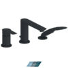 Deck mount 3 pcs tub filler Galia matte black