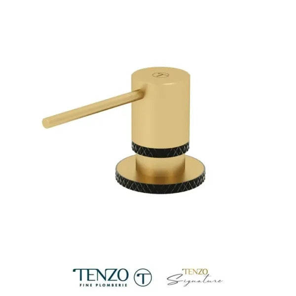 Soap dispenser Bellacio brushed gold / matte black