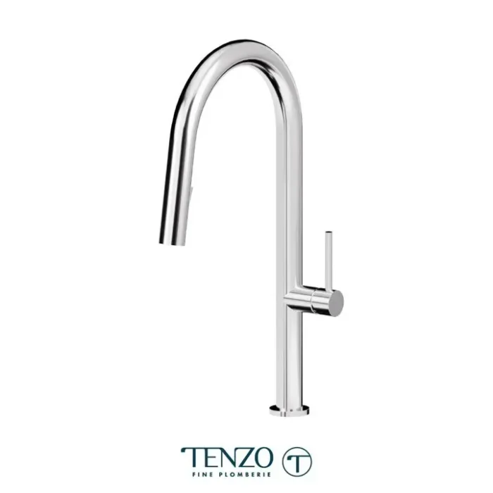 Single-handle kitchen faucet Amador with pull-down & 2-Function hand shower chrome