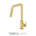 Single-handle kitchen faucet Bellacio with pull-down & 2-Function hand shower brushed gold