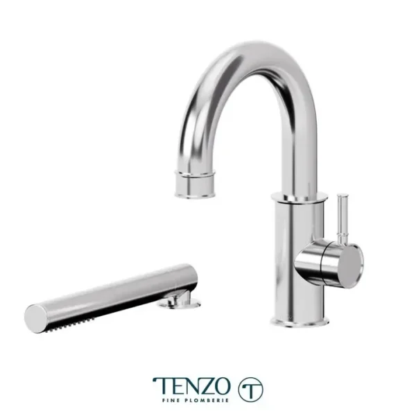 Deck mount 2 pcs tub filler Alyss chrome