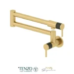 Pot filler faucet Calozy brushed gold / matte black