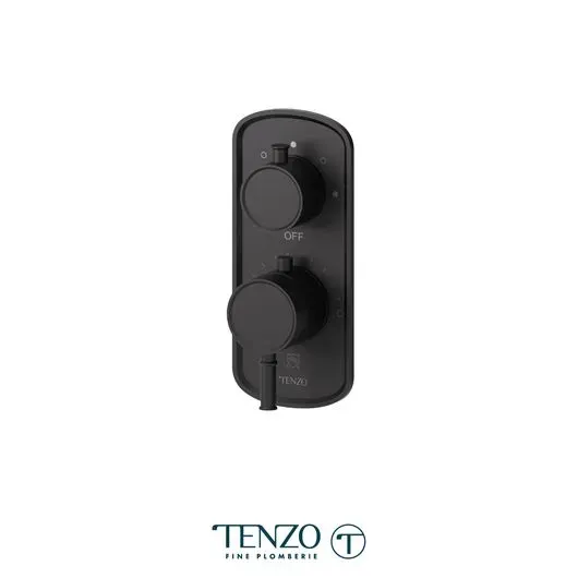 Alyss T-Box valve 3 functions thermo matte black finish