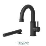 Deck mount 2 pcs tub filler Alyss matte black