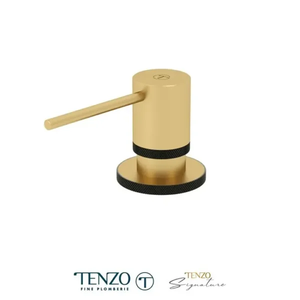 Soap dispenser Bellacio brushed gold / matte black