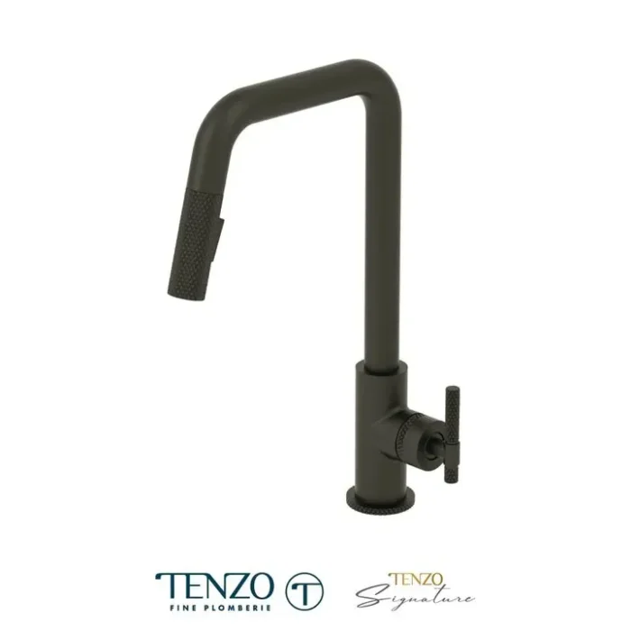 Single-handle kitchen faucet Bellacio with pull-down & 2-Function hand shower matte black