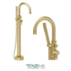 Alyss floor mount 3 pcs tub filler brushed gold