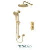 Alyss T-Box kit 2 functions pres bal brushed gold finish