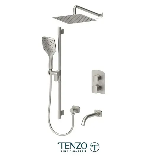 Delano T-Box kit 3 functions pres bal brushed nickel finish