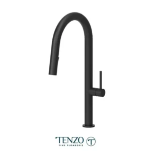 Single-handle kitchen faucet Amador with pull-down & 2-Function hand shower matte black