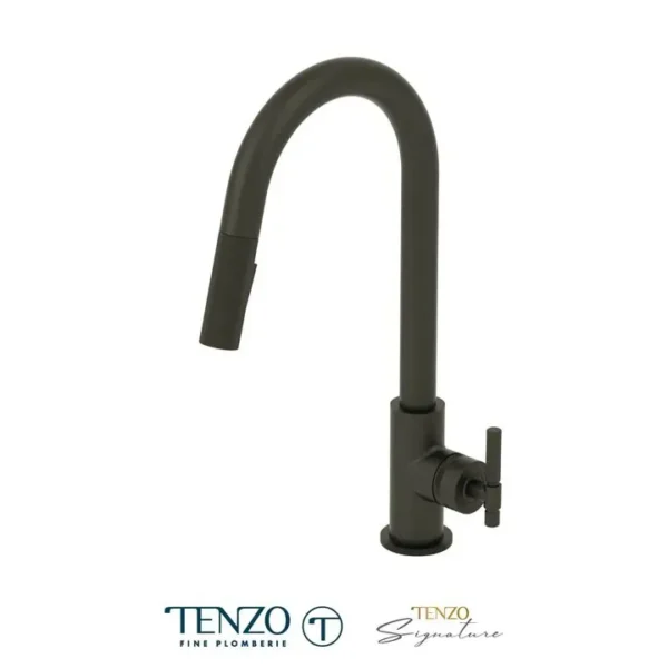 Single-handle kitchen faucet Bellacio with pull-down & 2-Function hand shower matte black