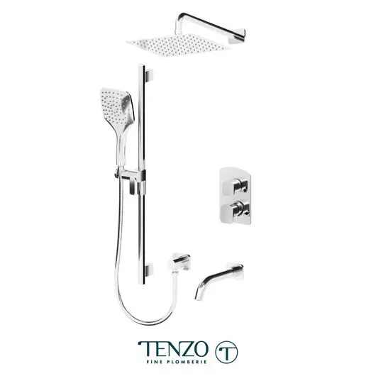 Delano T-Box kit 3 functions pres bal chrome finish