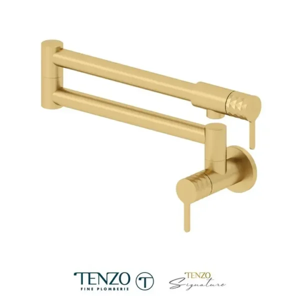 Pot filler faucet Calozy brushed gold