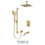 Delano T-Box kit 3 functions pres bal brushed gold finish