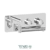 Wall mount tub faucet with swivel spout Alyss chrome