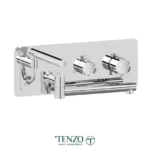 Wall mount tub faucet with swivel spout Alyss chrome