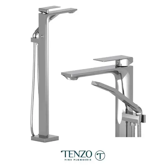 Slik floor mount tub filler chrome