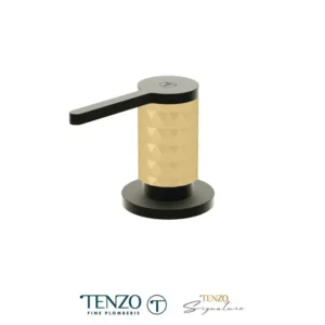 Soap dispenser Calozy matte black / brushed gold
