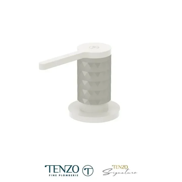 Soap dispenser Calozy matte white / stainless steel